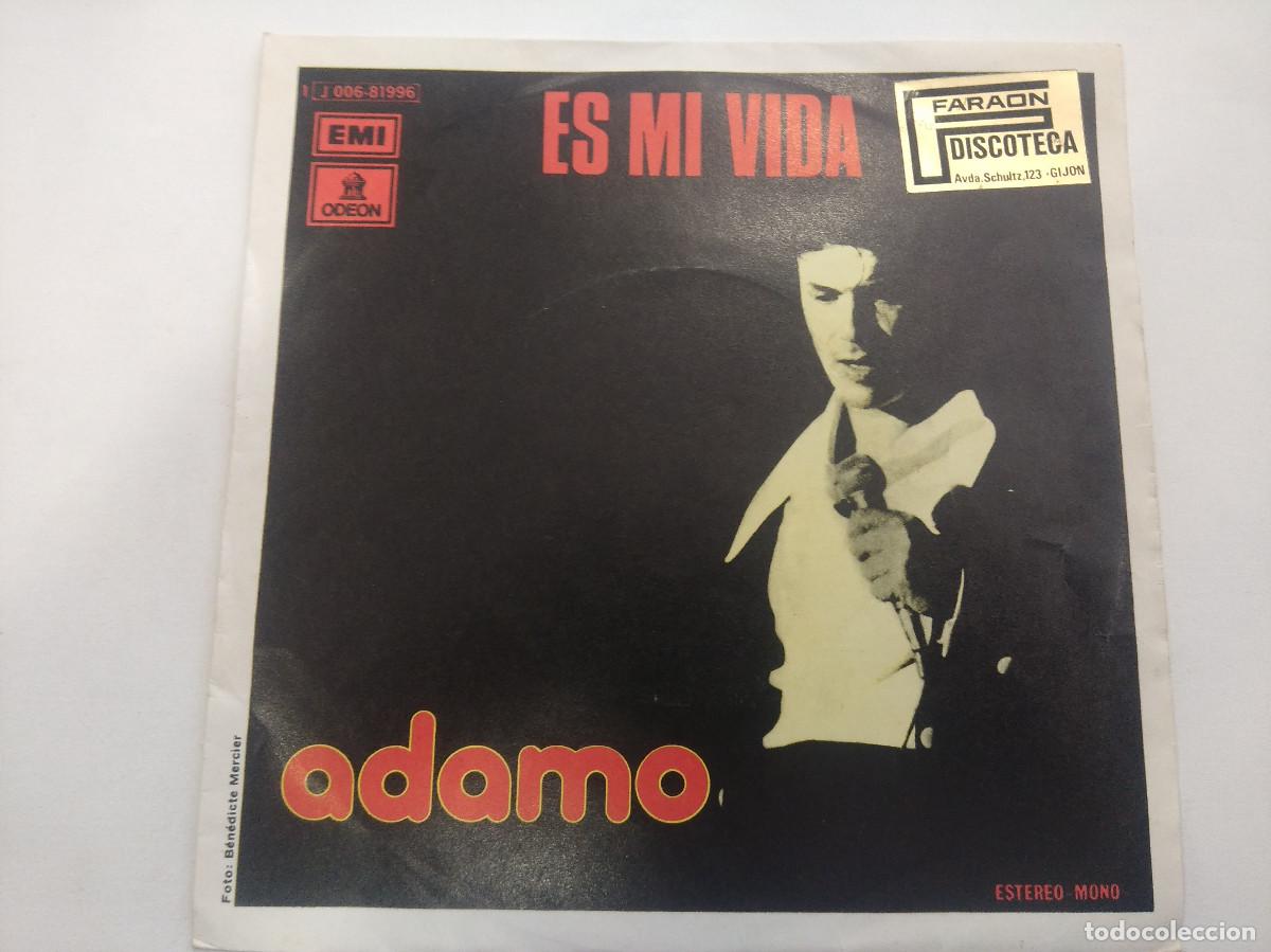 Discos de vinilo: ADAMO/ES MI VIDA/SINGLE. - Foto 1