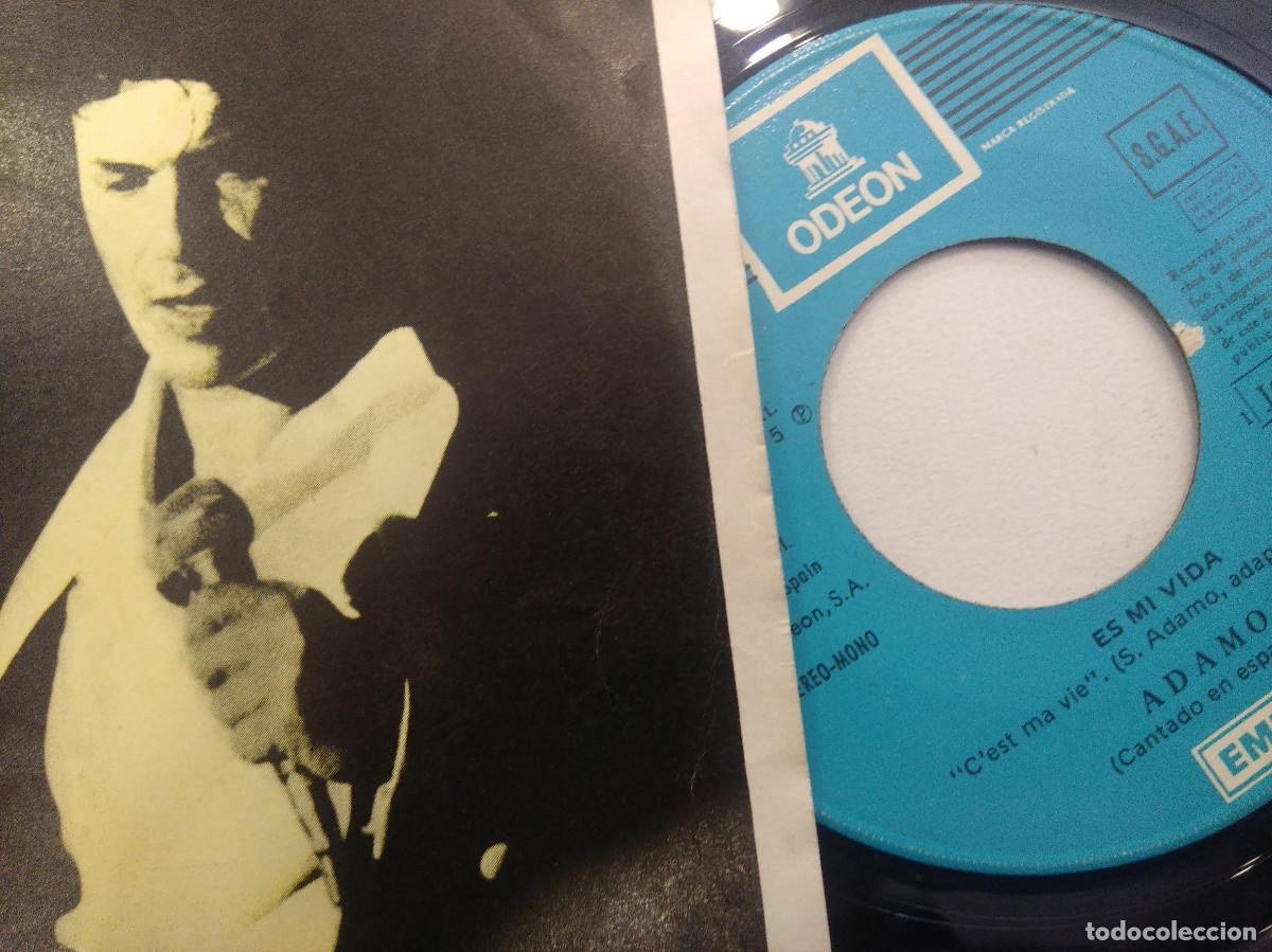 Discos de vinilo: ADAMO/ES MI VIDA/SINGLE. - Foto 2