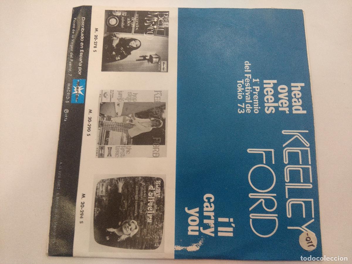 Discos de vinilo: KEELEY FORD/HEAD OVER HEELS/SINGLE. - Foto 3