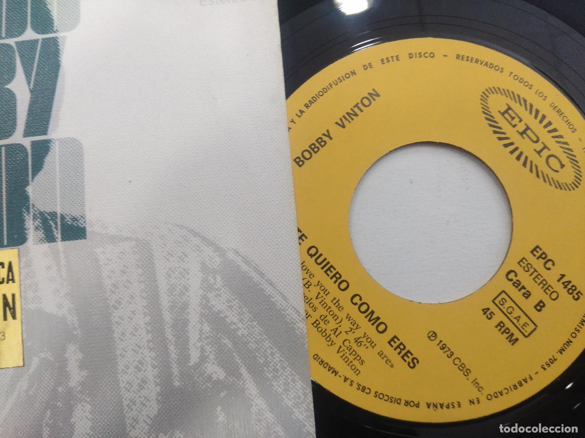 Discos de vinilo: BOBBY VINTON/HERIDO/SINGLE. - Foto 2