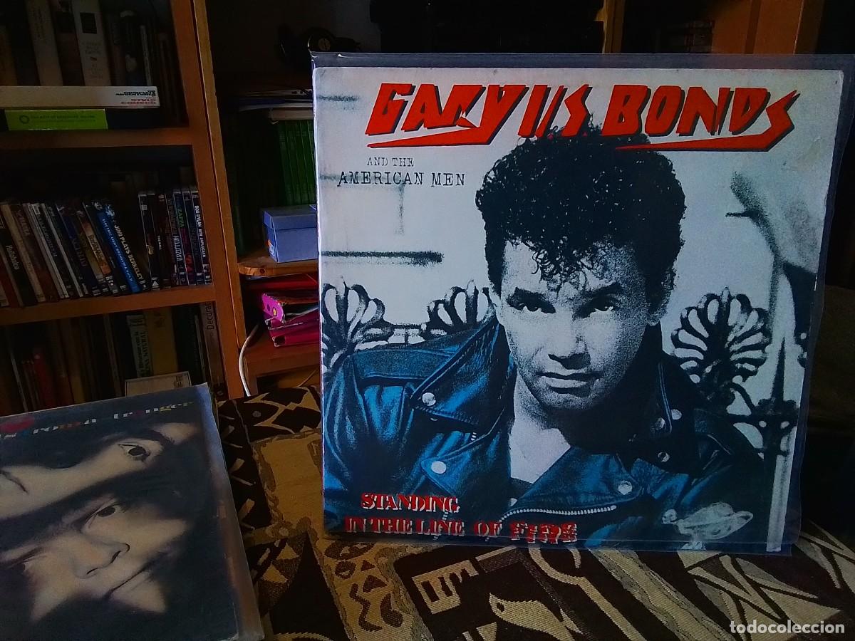 Vinyl-Schallplatten: Gary U.S. Bonds And The American Men &lrm;&ndash; Standing In The Line Of FIRE / LP VINYL 1984 US.. NM-NM