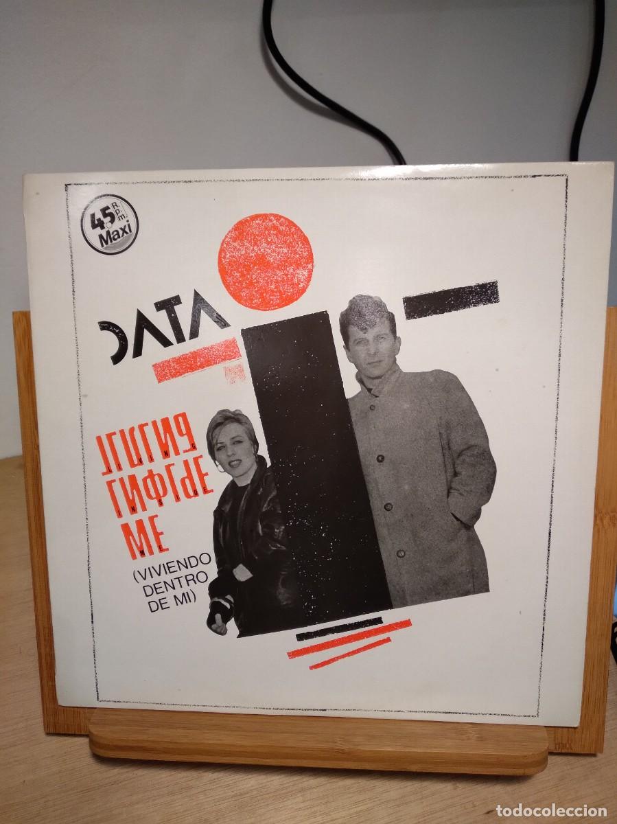 Discos de vinilo: DATA - LIVING INSIDE ME - MAXI SINGLE -SYNTH POP - - Foto 1