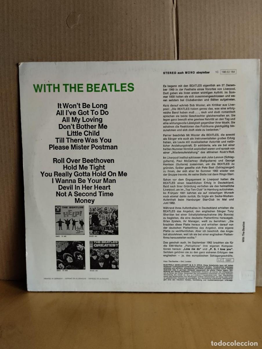 Discos de vinilo: THE BEATLES ---- WITH THE BEATLES - Foto 2