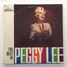 Discos de vinilo: PEGGY LEE – THE BEST OF PEGGY LEE , 2 LPS 1ª EDICION USA 1960 DECCA