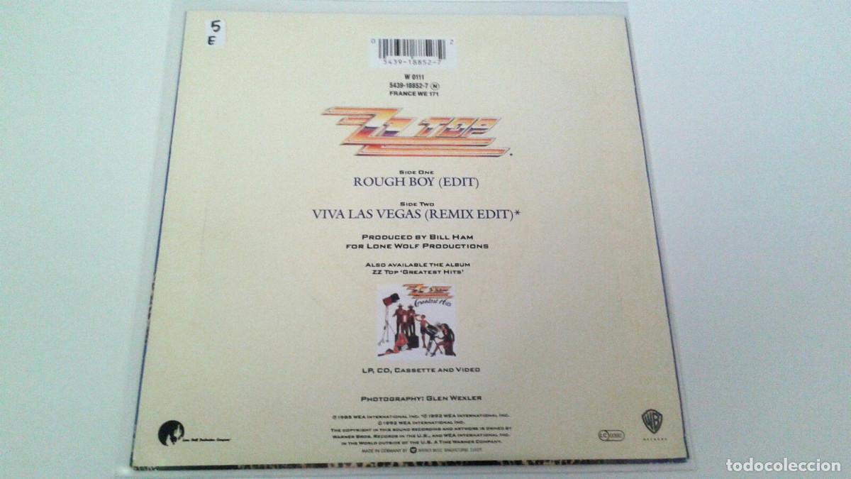 Discos de vinilo: ZZ TOP &rdquo;ROUGH BOY&rdquo; 7&rdquo; SINGLE EX/EX - Foto 2