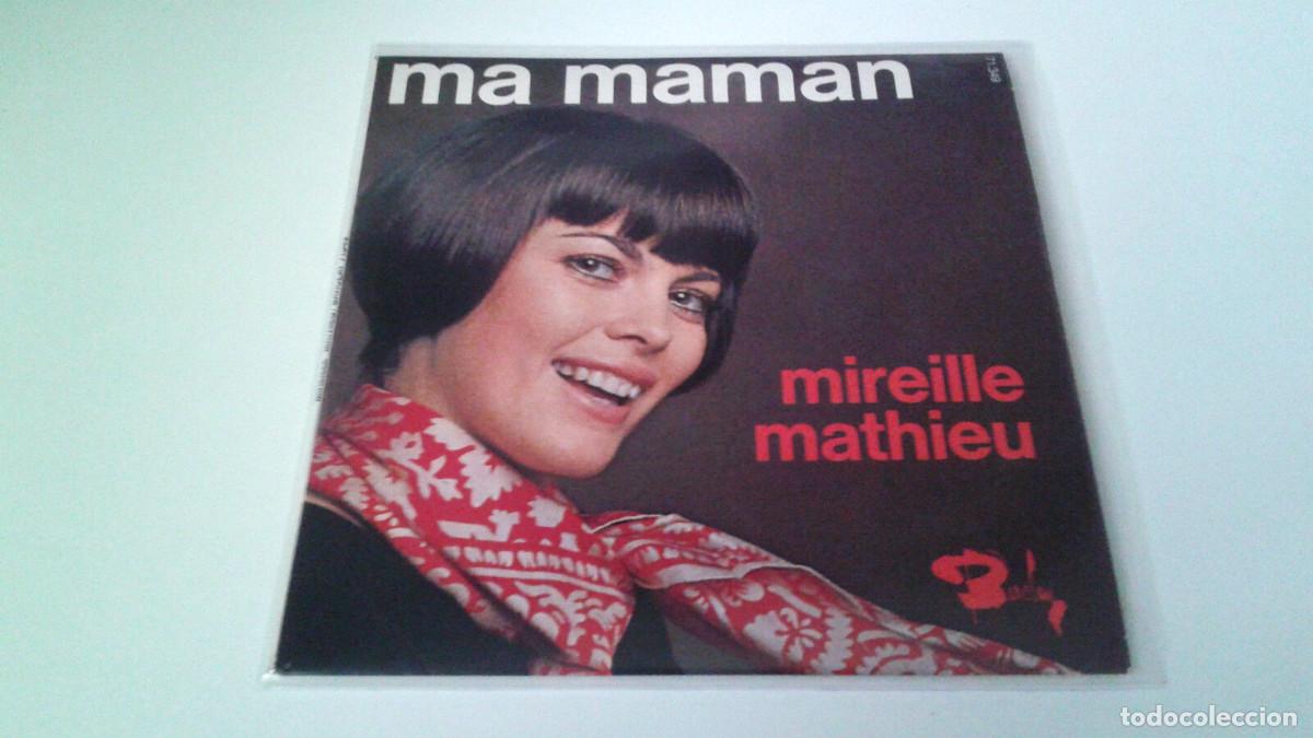 Discos de vinilo: MIREILLE MATHIEU &rdquo;MA MAMAN&rdquo; EP 7&rdquo; SINGLE VG/VG MBE/MBE - Foto 1