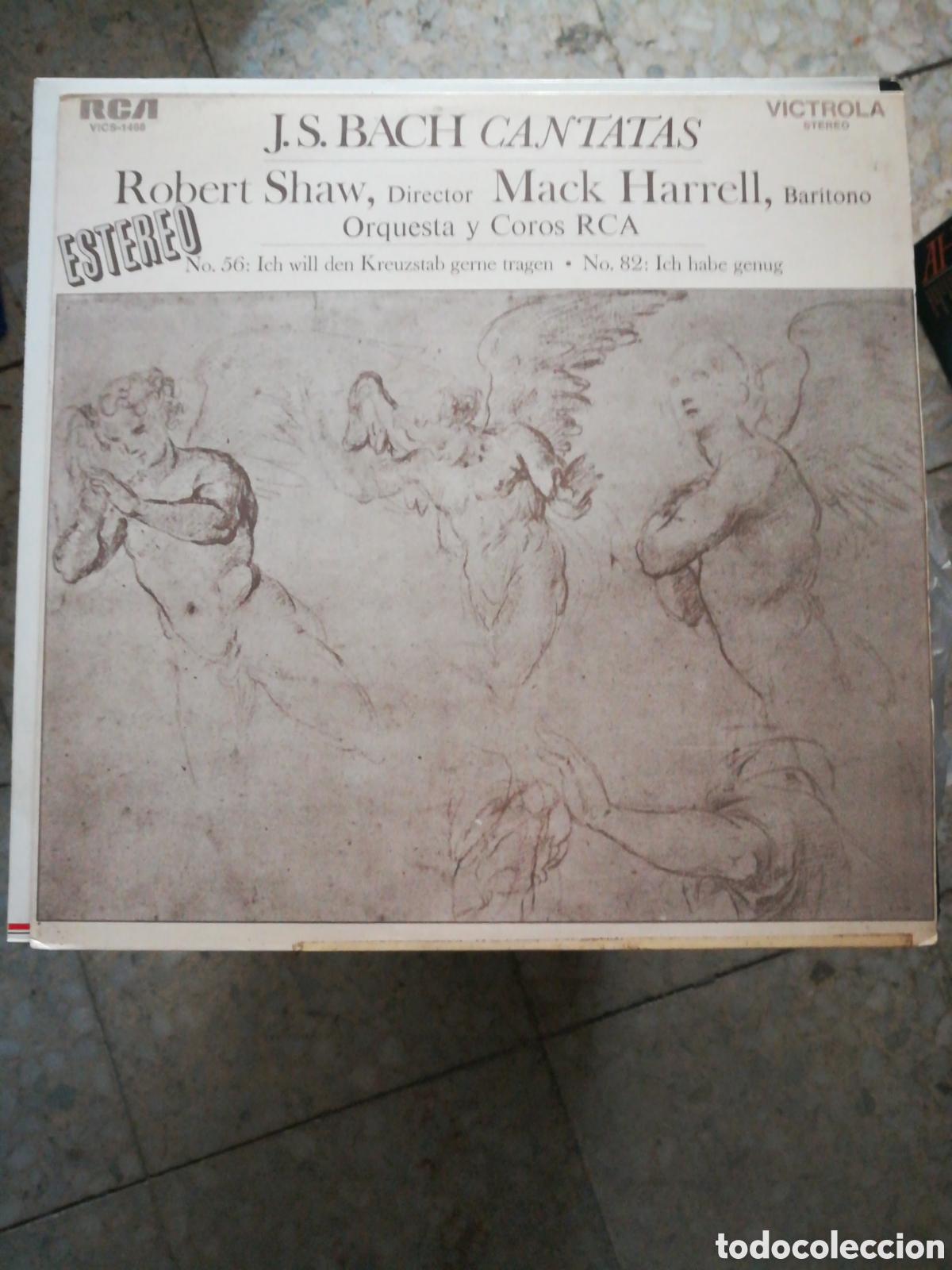 Discos de vinilo: BACH CANTATAS. ROBERT SHAW. MACK HARRELL. RCA 1970 - Foto 1