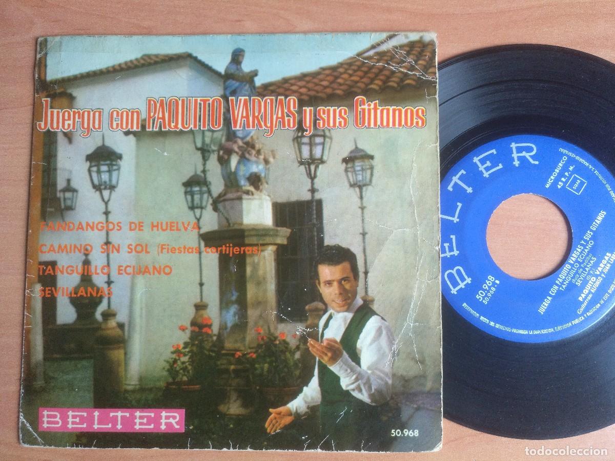 Discos de vinilo: JUERGA CON PAQUITO VARGAS Y SUS GITANOS - Foto 1