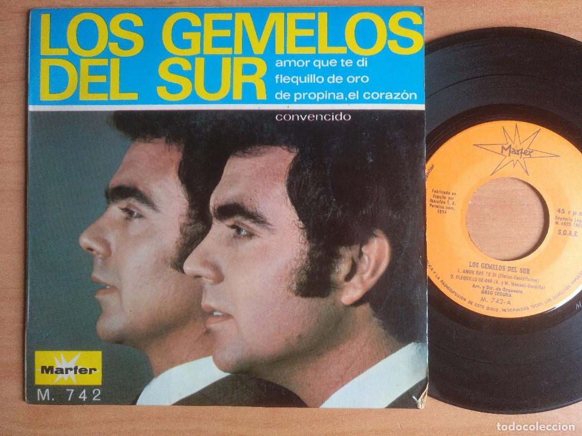 Discos de vinilo: LOS GEMELOS DEL SUR EP AMOR QUE TE DI - Foto 1