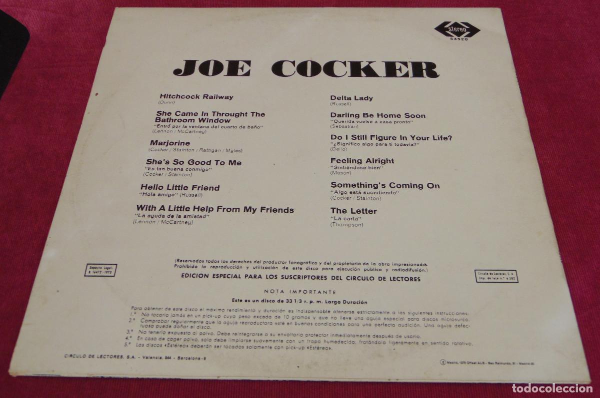 Discos de vinilo: Joe Cocker &ndash; Joe Cocker LP PERGOLA 1973 - Foto 2