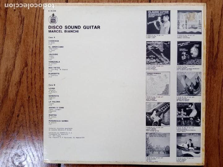 Discos de vinilo: Marcel Bianchi - disco sound guitar - Foto 2