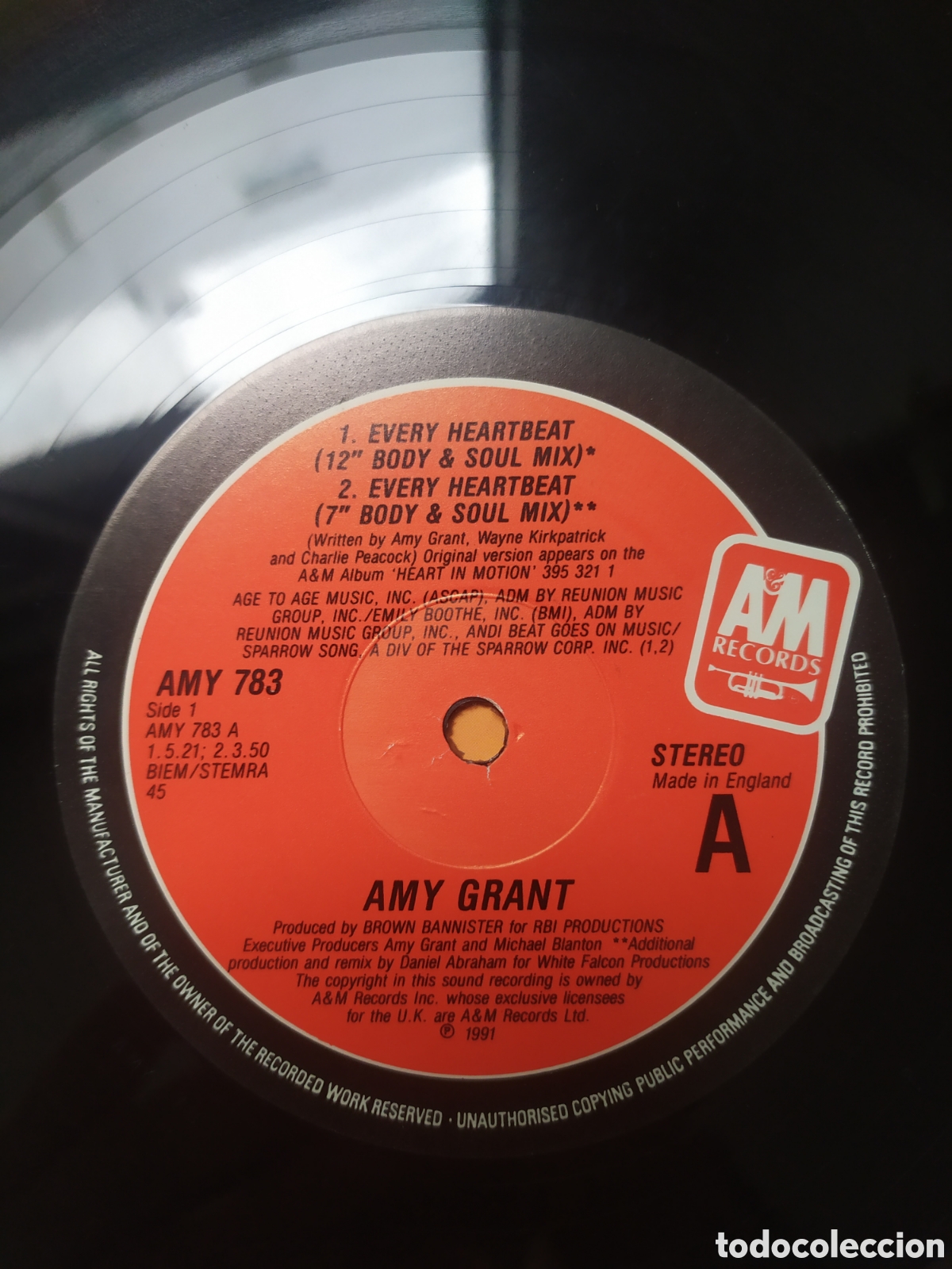 Discos de vinilo: Maxi single Amy Grant.&nbsp;Every Heartbeat - Foto 3