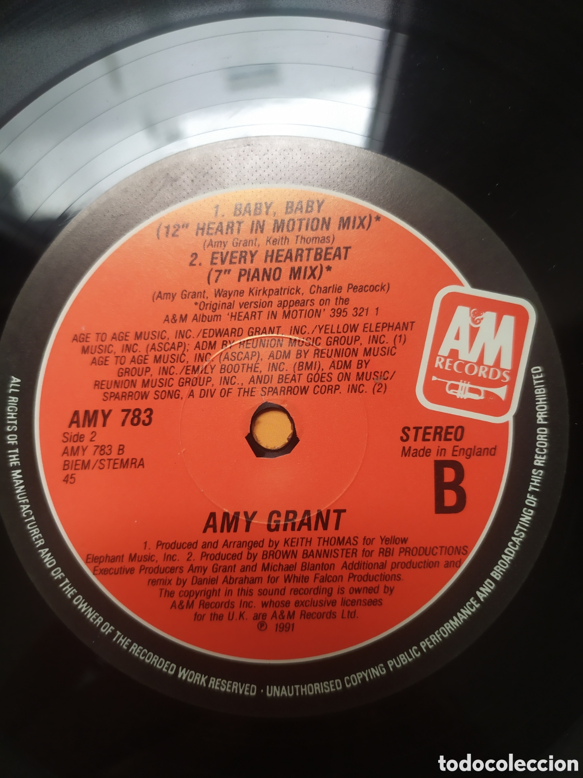Discos de vinilo: Maxi single Amy Grant.&nbsp;Every Heartbeat - Foto 4