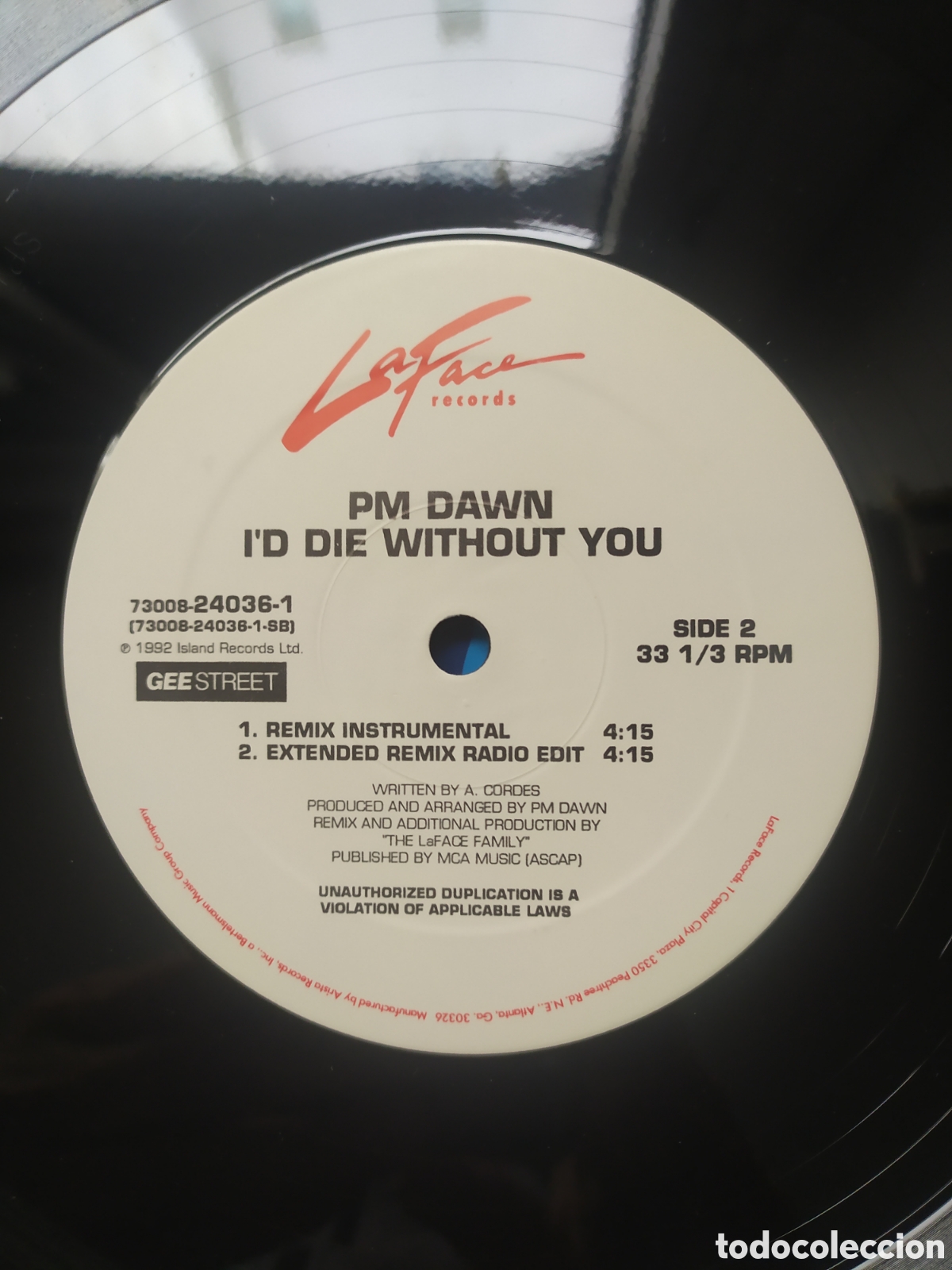 Discos de vinilo: Maxi single PM Dawn.&nbsp;Id Die Without You - Foto 4