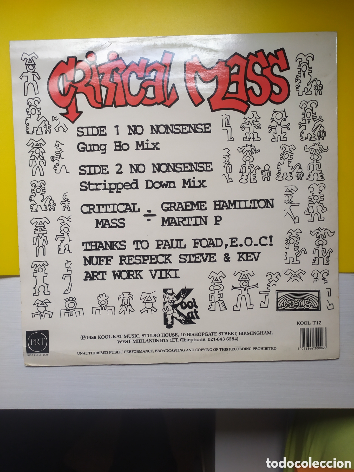 Discos de vinilo: Maxi single Critical Mass. No Nonsense - Foto 2