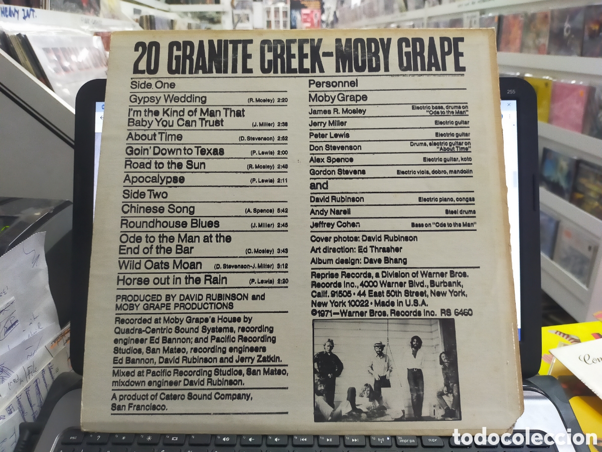 Discos de vinilo: Moby grape LP 20 granite creek u.s.a. - Foto 2