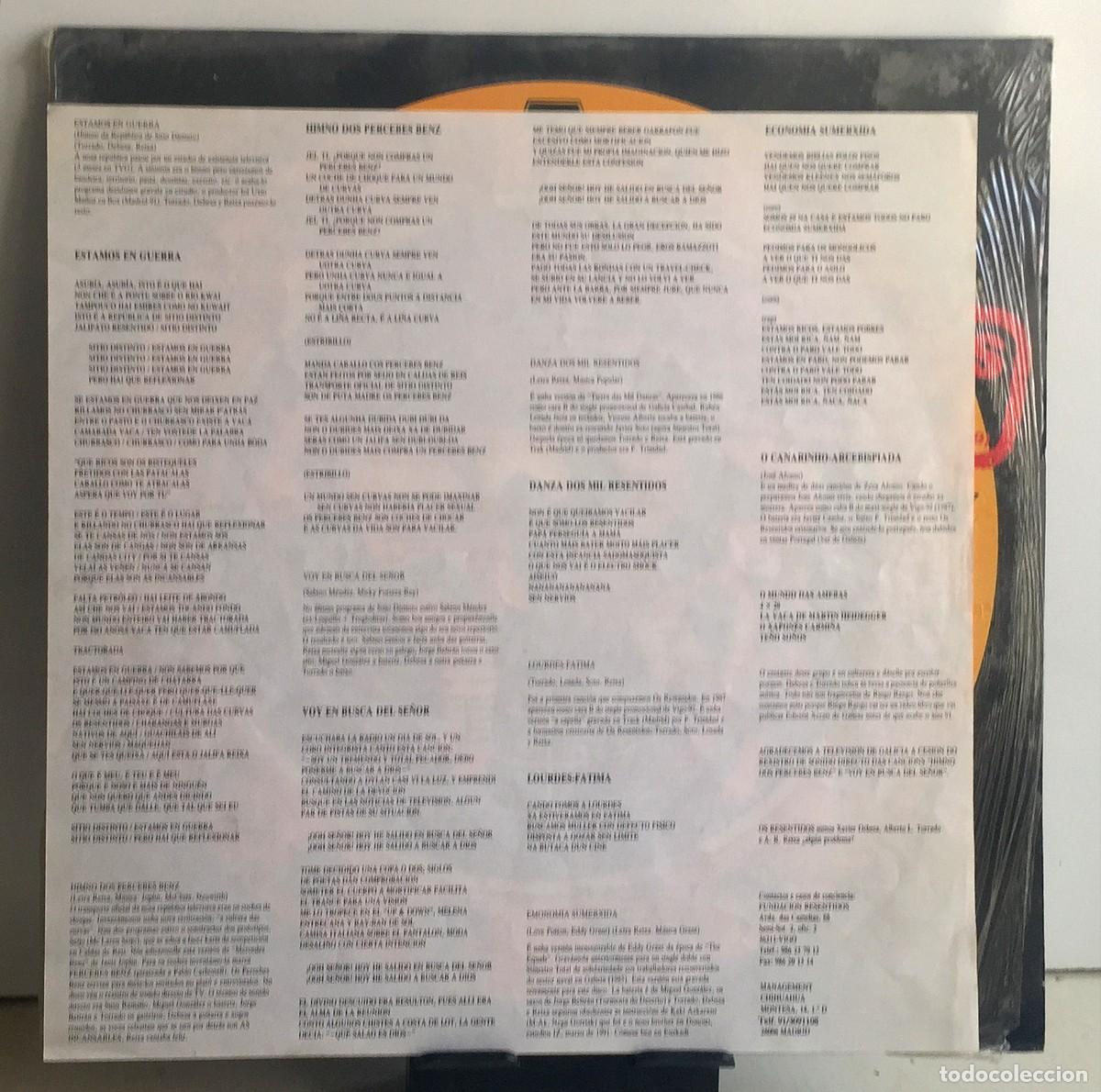 Discos de vinilo: Os Resentidos - Delikatessen - LP - Foto 3