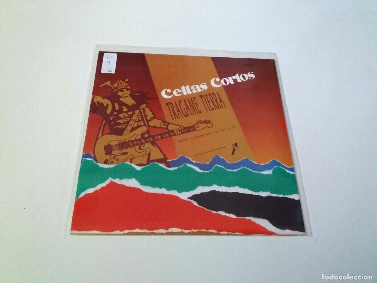 Discos de vinilo: CELTAS CORTOS &rdquo;TRAGAME TIERRA&rdquo; 7&rdquo; SINGLE EX/EX - Foto 2