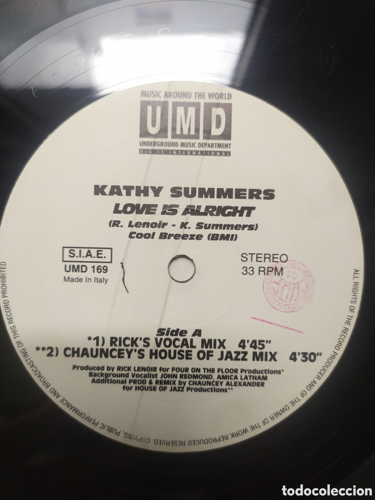 Discos de vinilo: Maxi single Kathy Summers.&nbsp;Love Is Alright - Foto 3