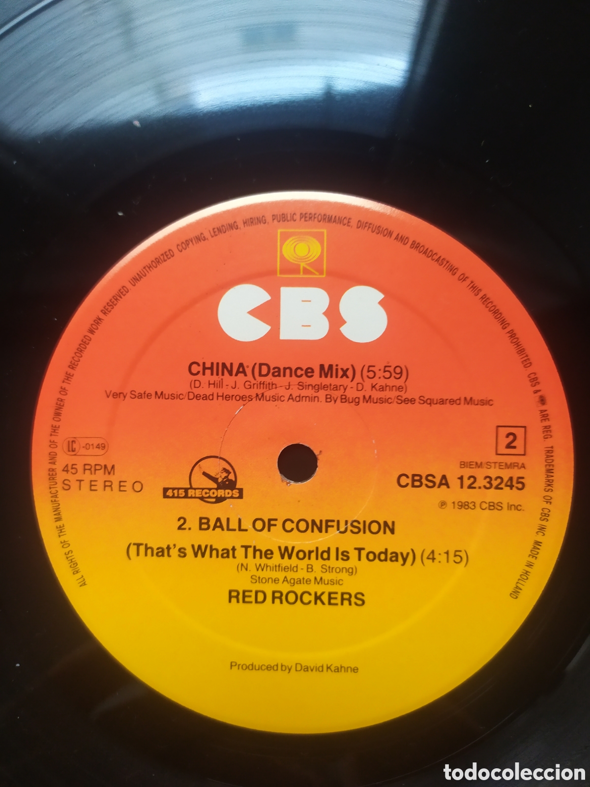Discos de vinilo: Maxi single Red Rockers.&nbsp;China - Foto 4