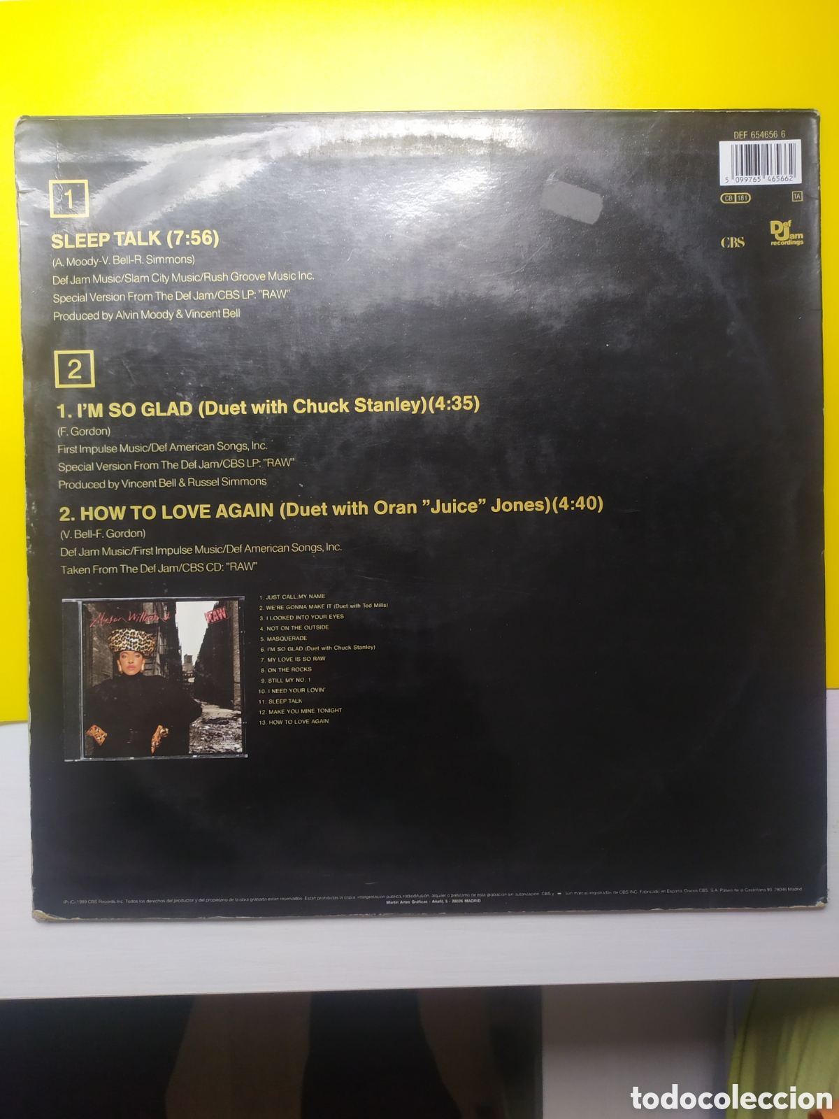 Discos de vinilo: Maxi single Alyson Williams.&nbsp;Sleep Talk - Foto 2