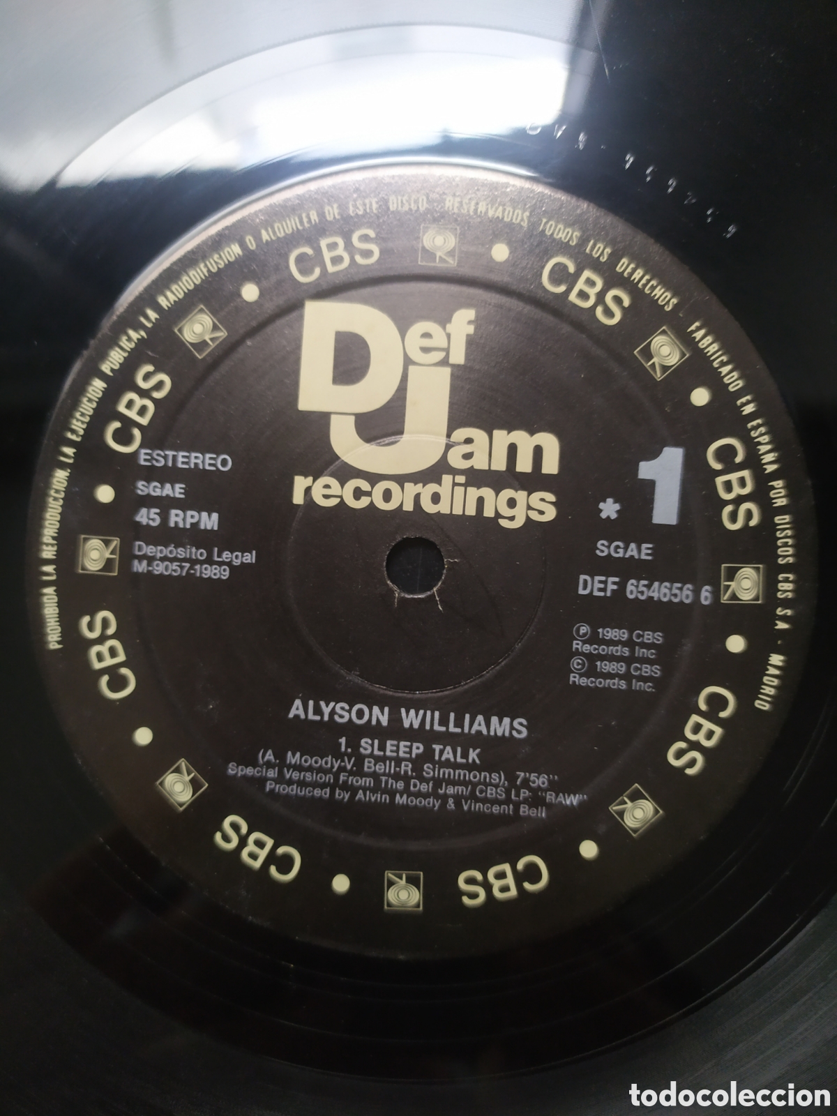 Discos de vinilo: Maxi single Alyson Williams.&nbsp;Sleep Talk - Foto 3