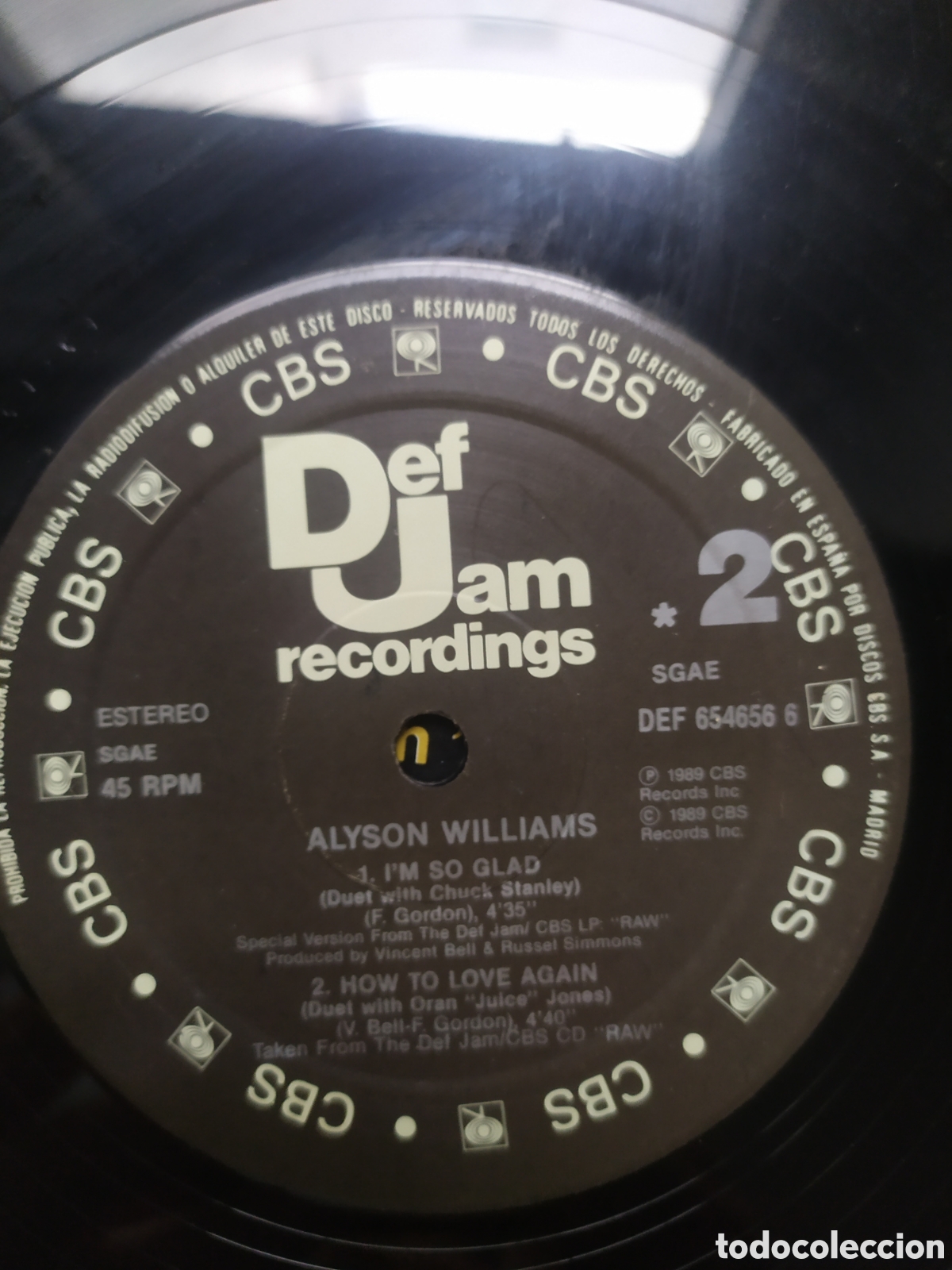 Discos de vinilo: Maxi single Alyson Williams.&nbsp;Sleep Talk - Foto 4