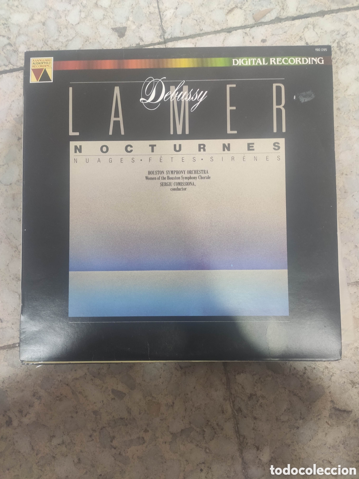 Discos de vinil: DEBUSSY LA MER EL MAR. NOCTURNOS, NUAGES, FETES, SIRENES. SERGIU COMISSIONA. VAGUARD 1983
