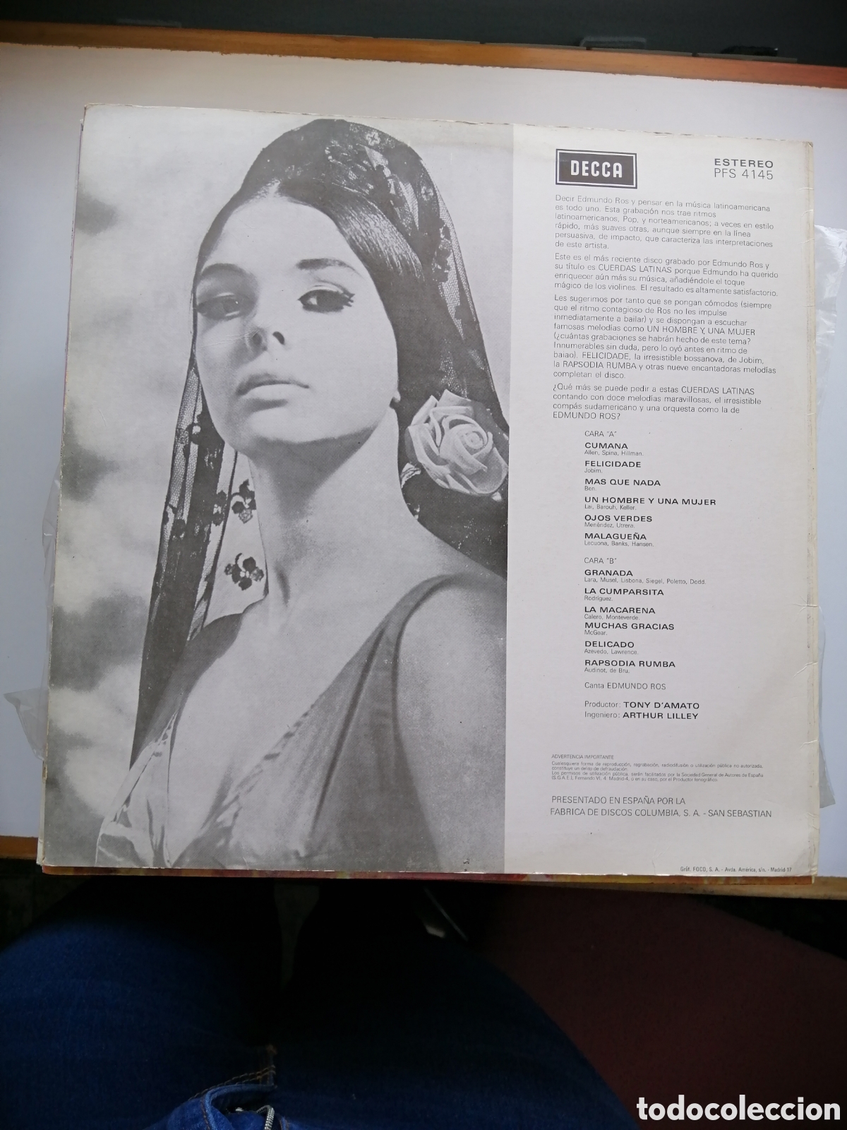 Discos de vinilo: Strings latino edmundo ros vinilo - Foto 2