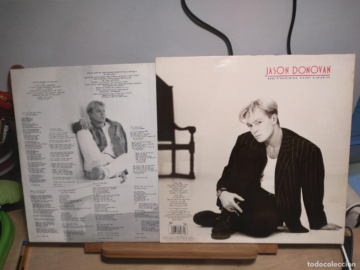 Discos de vinilo: JASON DONOVAN - BETWEEN THE LINES - LP - - Foto 2