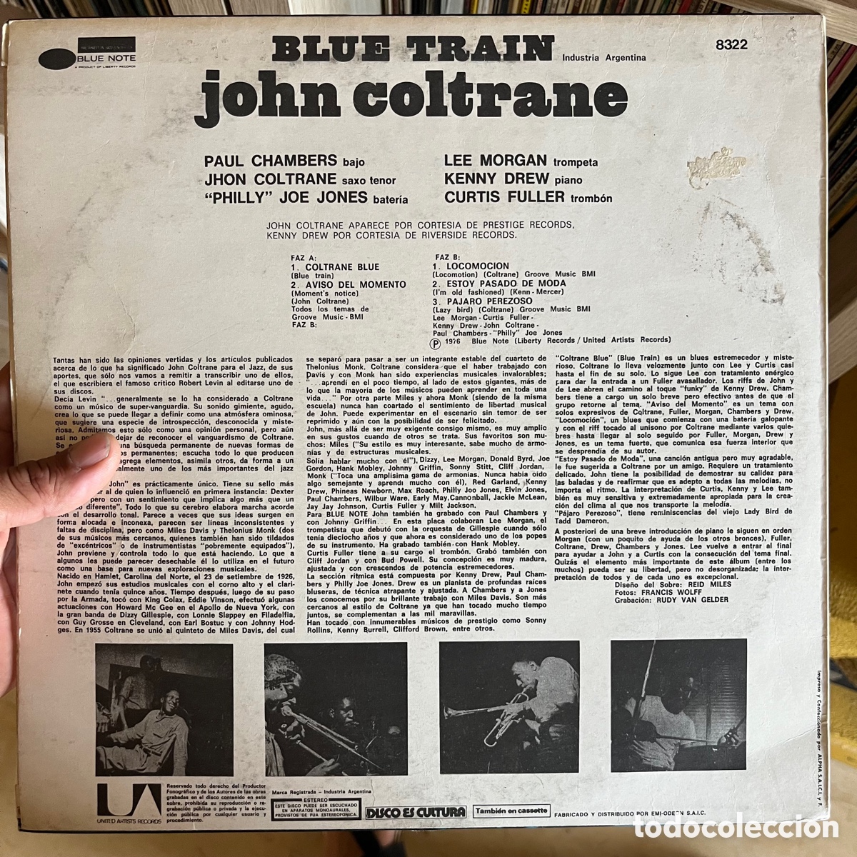 Discos de vinilo: John Coltrane &lrm;&ndash; Blue Train Argentina 1976 - Foto 2