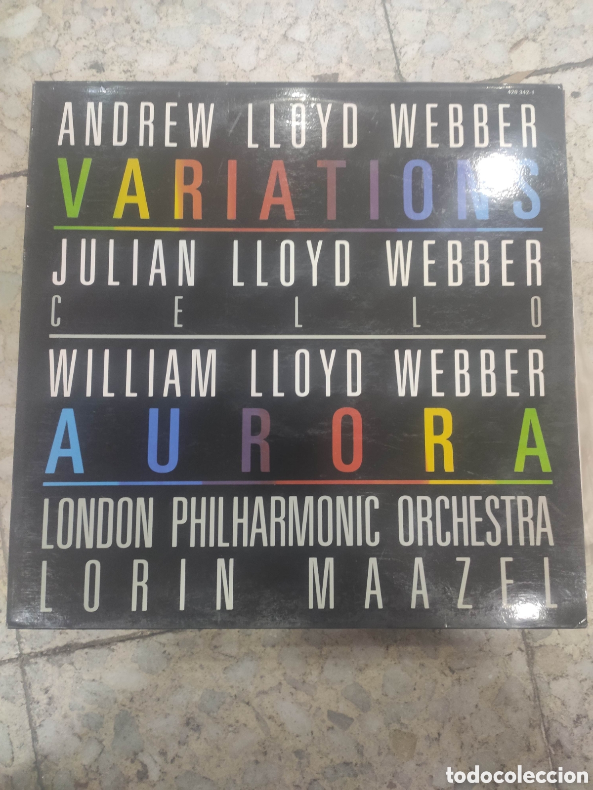 Discos de vinilo: ANDREW LLOYD WEBBER VARIATIONS. AURORA. LORIN MAAZEL - Foto 1