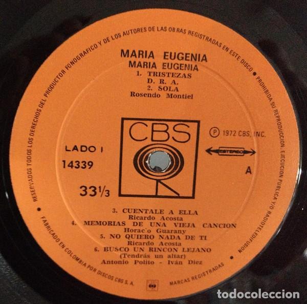 Discos de vinilo: Maria Eugenia &ndash; Maria Eugenia - Foto 3