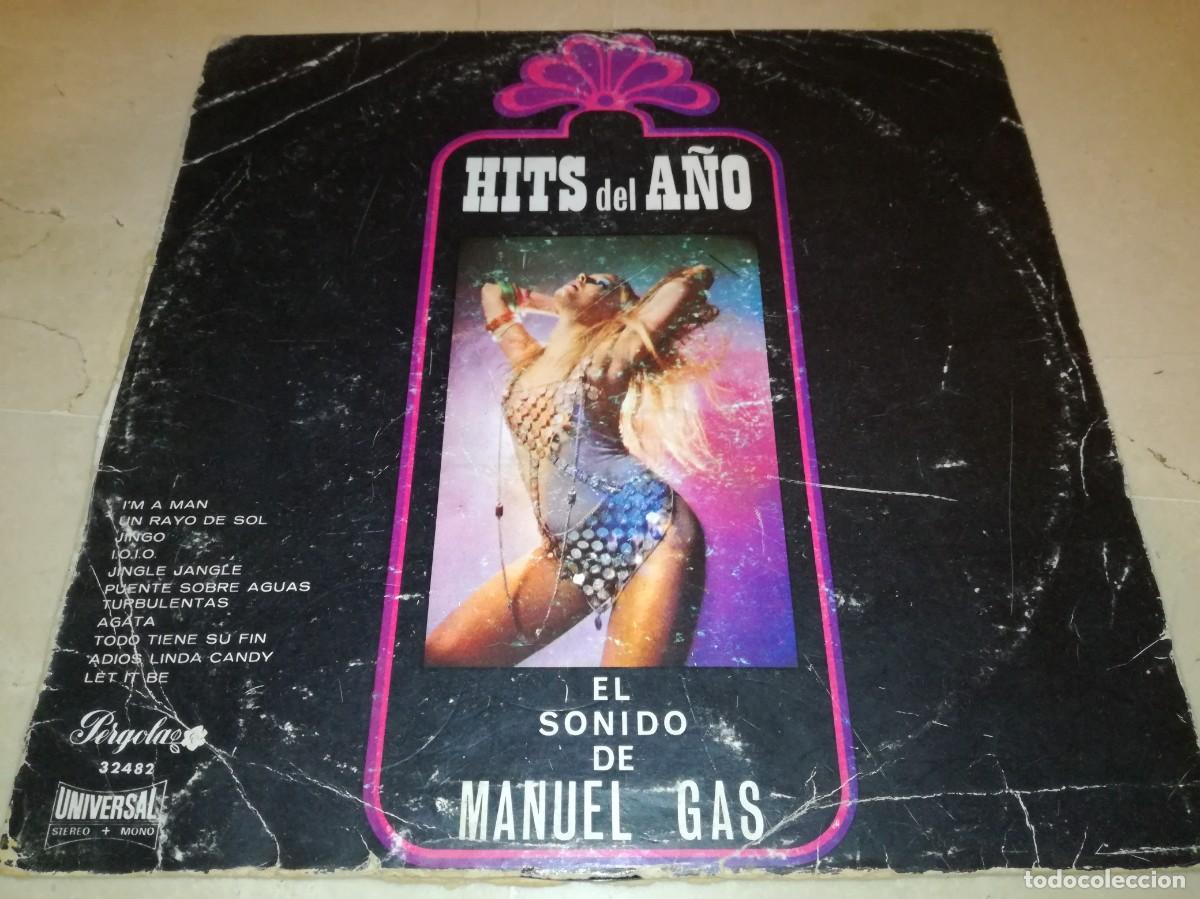 Dischi in vinile: EL SONIDO DE MANUEL GAS-HITS DEL A&Ntilde;O-ORIGINAL 1970-DISCO MEDIANO