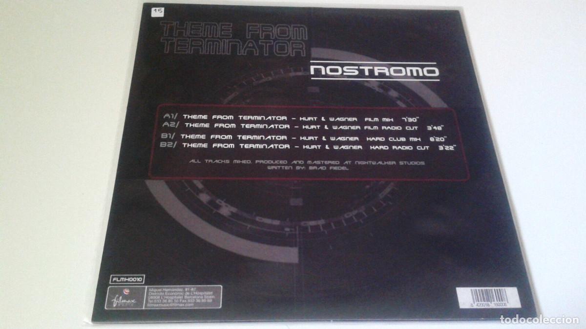 Discos de vinilo: NOSTROMO &rdquo;THEME FROM TERMINATOR&rdquo; MAXI 12&rdquo; EX/EX - Foto 2