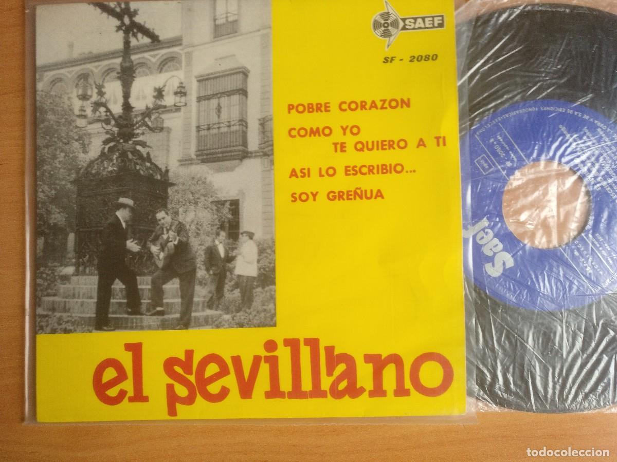 Discos de vinilo: EL SEVILLANO EP POBRE CORAZON - Foto 1