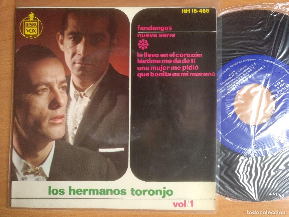 Discos de vinilo: LOS HERMANOS TORONJO EP TE LLEVO EN EL CORAZON - Foto 1