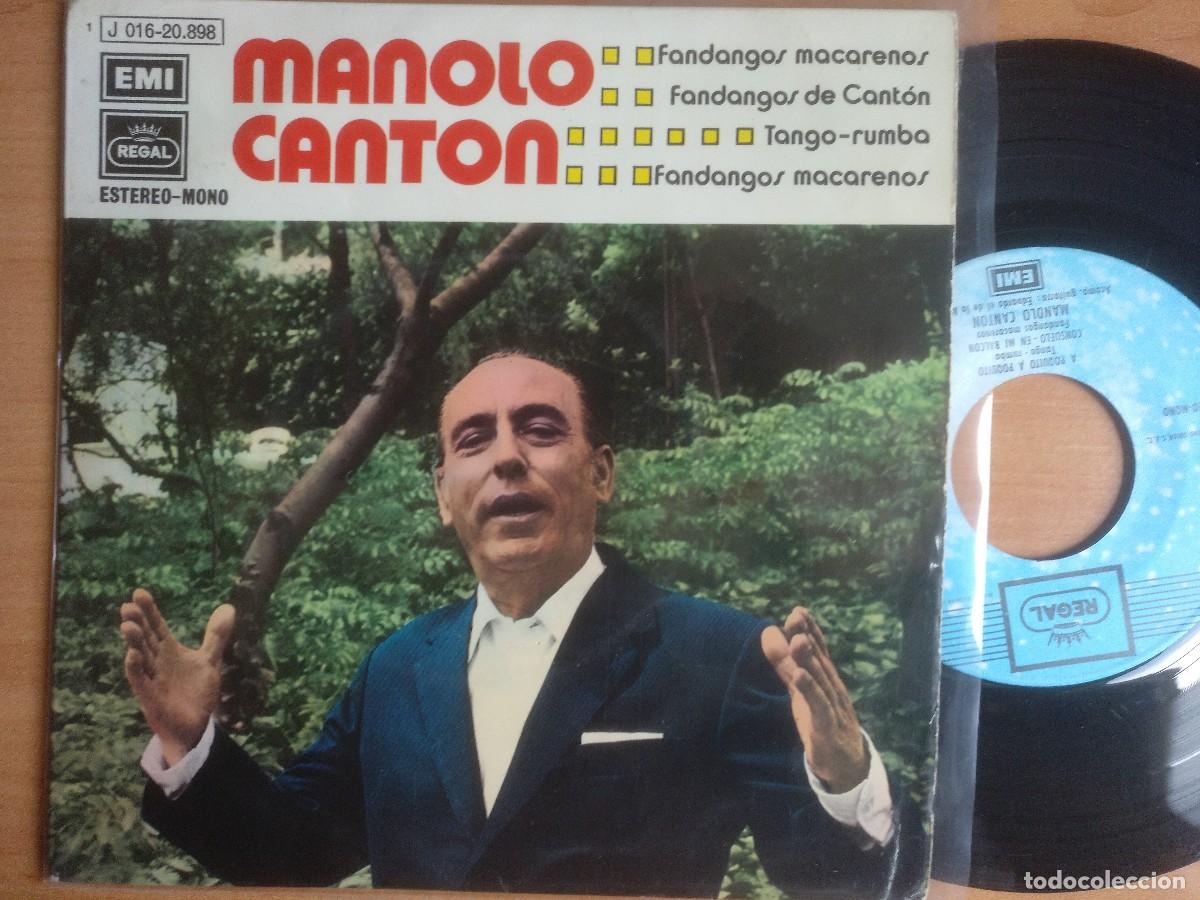 Discos de vinilo: MANOLO CANTON EP - Foto 1