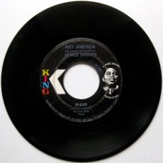 Discos de vinilo: JAMES BROWN - HEY AMERICA (VOCAL & SING ALONG) - SINGLE KING RECORDS 1970 USA BPY