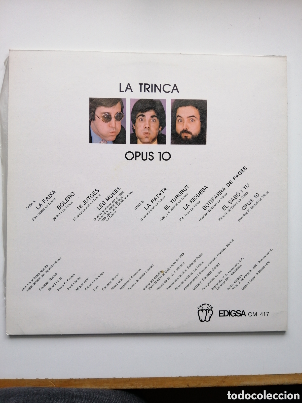 Discos de vinilo: opus 10 la trinca vinilo - Foto 2