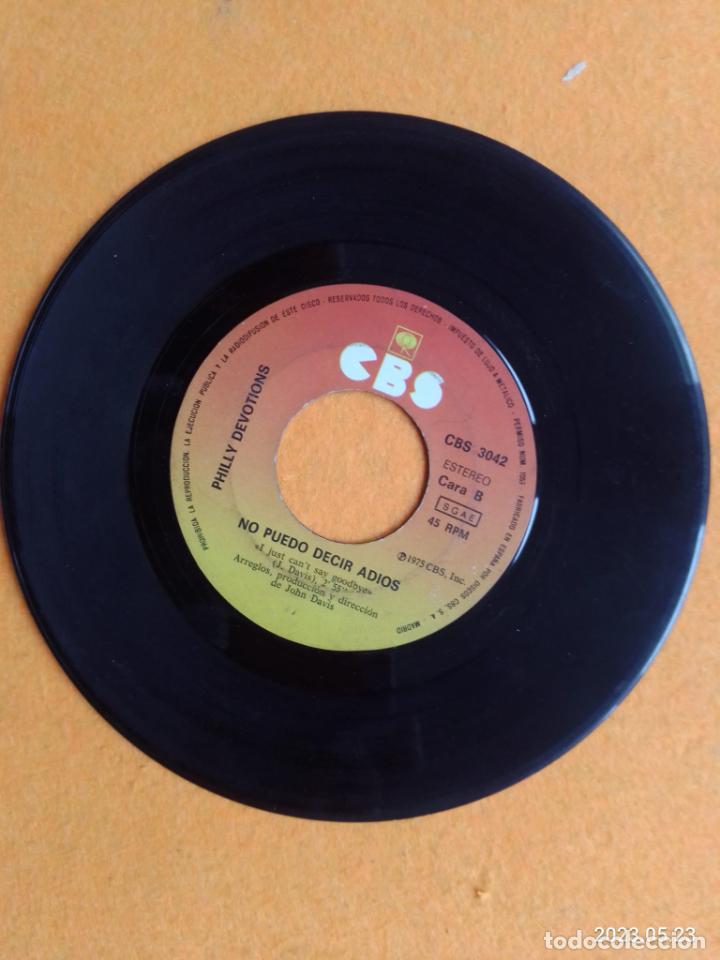 Discos de vinilo: PHILLY DEVOTIONS - NO PUEDO DECIR ADIOS - CBS 1975 - Foto 1