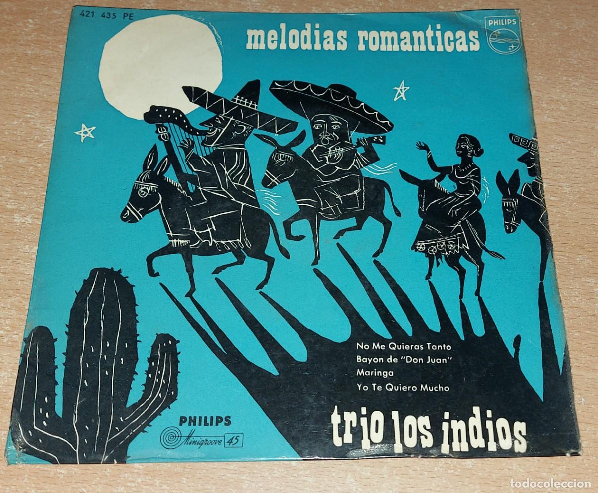 Discos de vinilo: TRIO LOS INDIOS MELODIAS ROM&Aacute;NTICAS PHILIPS - Foto 1