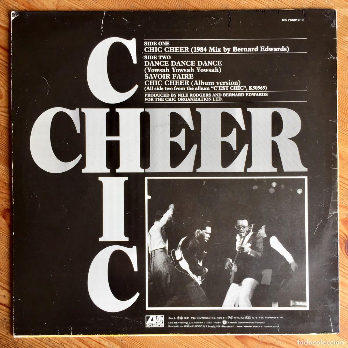 Discos de vinilo: CHIC : CHIC CHEER [ATLANTIC - ESP 1984] 12&rdquo; - Foto 2
