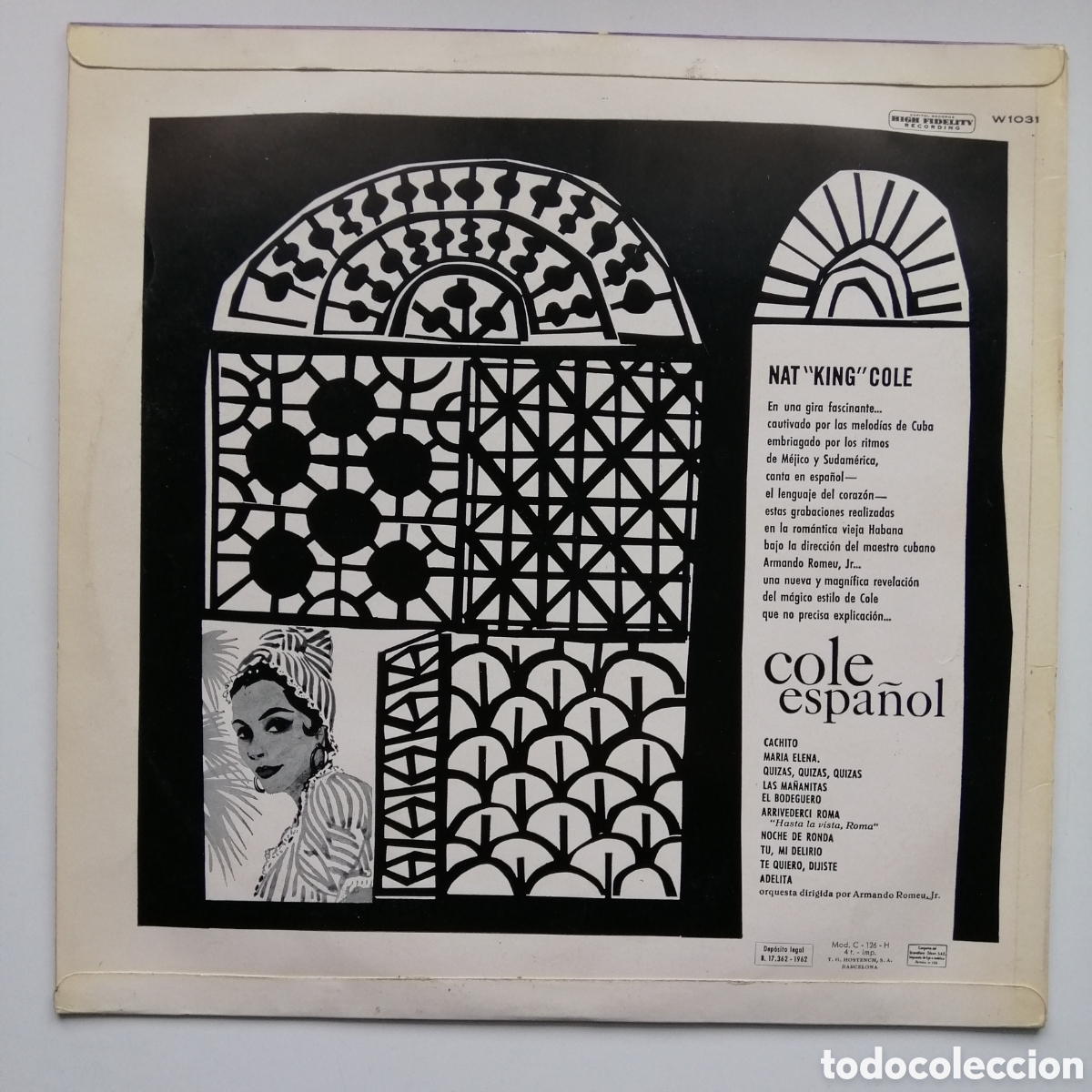 Discos de vinilo: Nat king cole en espa&ntilde;ol vinilo - Foto 2