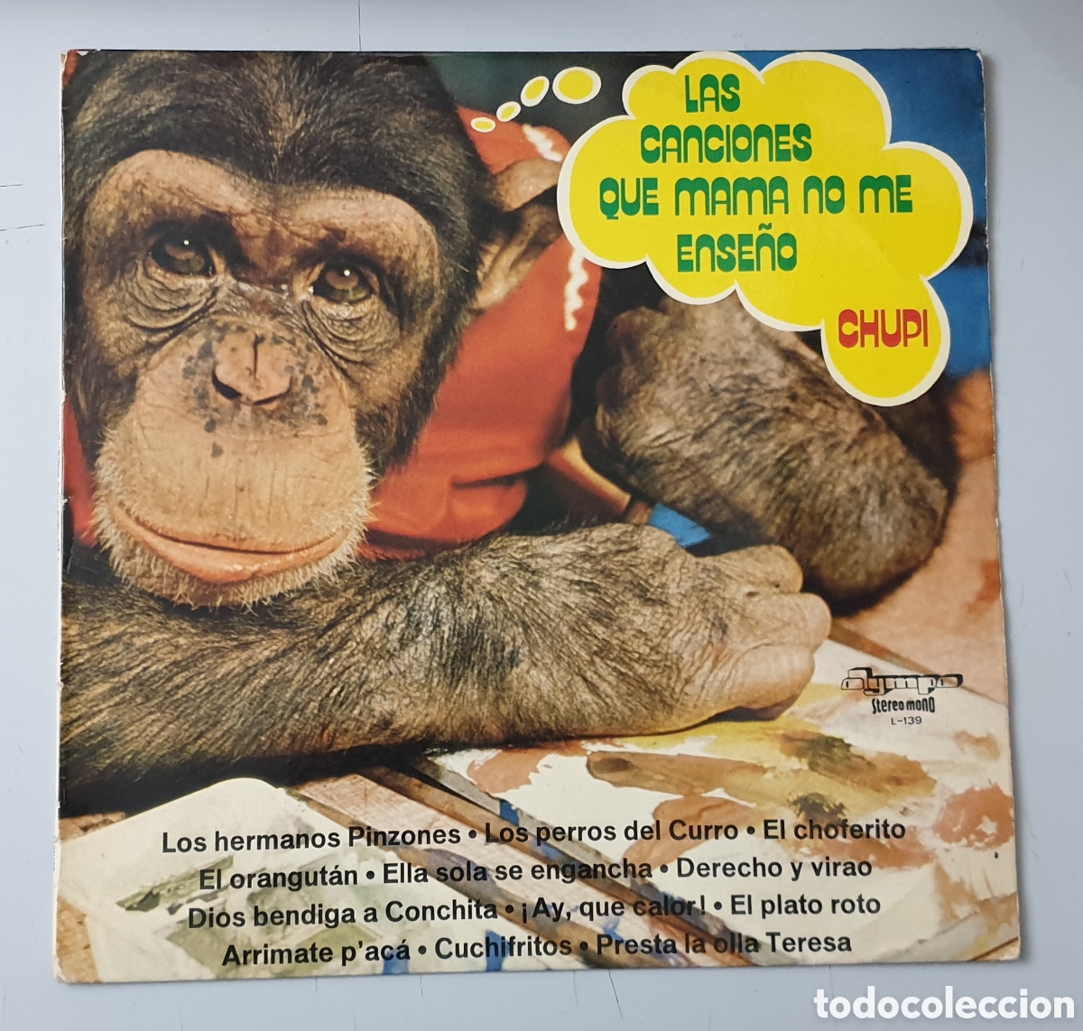 Vinyl records: LP CHUPI - Las canciones que mama no me ense&ntilde;o (Espa&ntilde;a - Olympo - 1974) Cuba Salsa Adultos Erotica