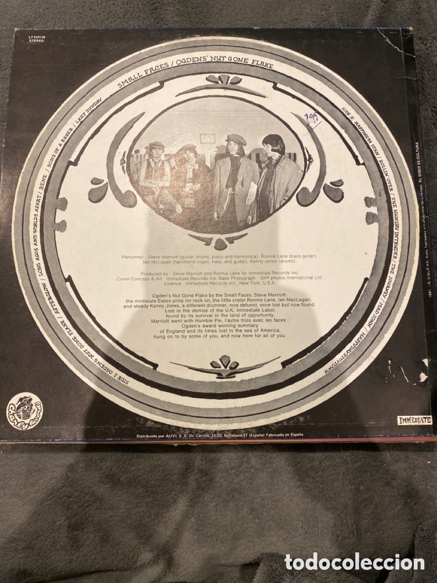 Discos de vinilo: SMALL FACES - OGDENS NUT GONE FLAKE LP SPAIN 1981 RARO - Foto 2