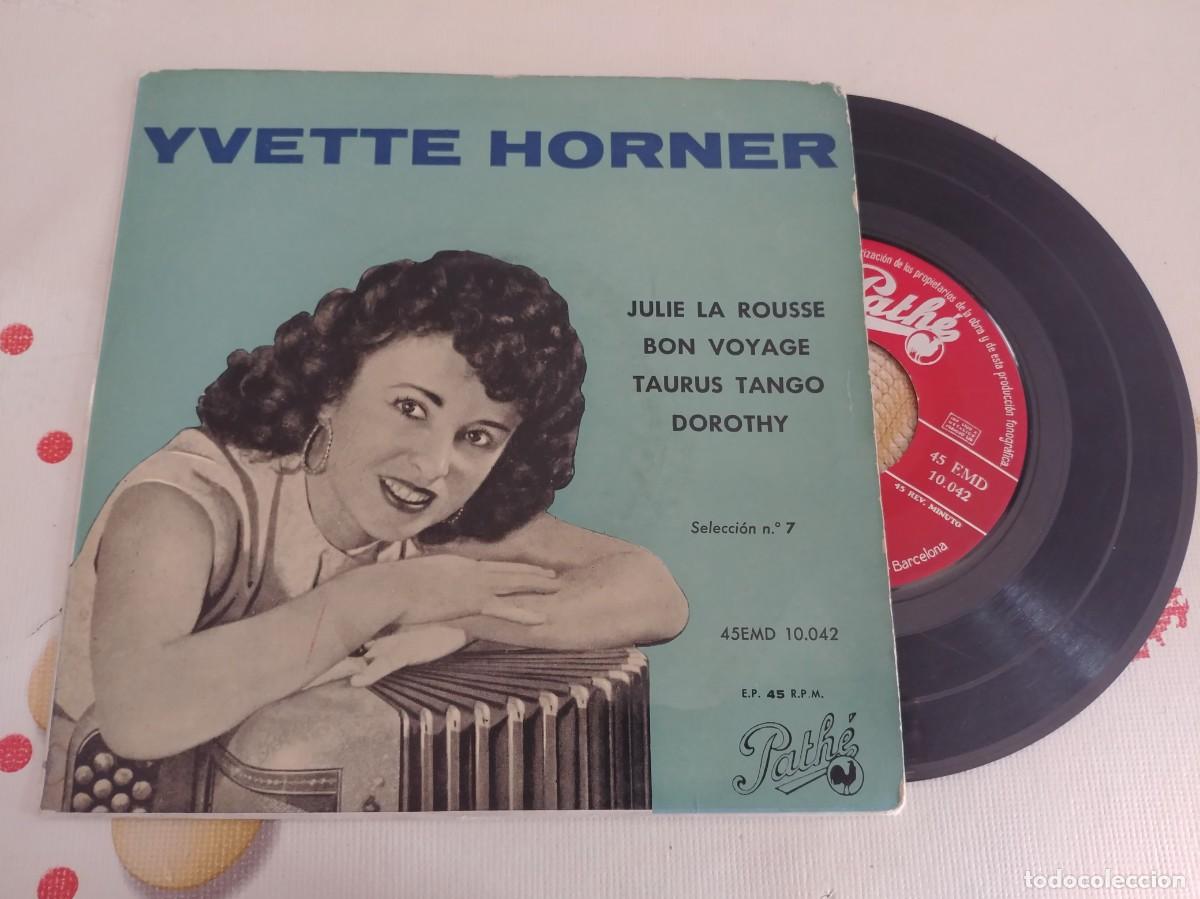 Discos de vinilo: YVETTE HORNER-EP JULIE LA ROUSSE +3 - Foto 1