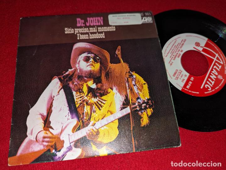 Discos de vinil: DR.JOHN Right place wrong time/M.Rebennock 7'' SINGLE 1973 Atlantic ESPA&Ntilde;A SPAIN