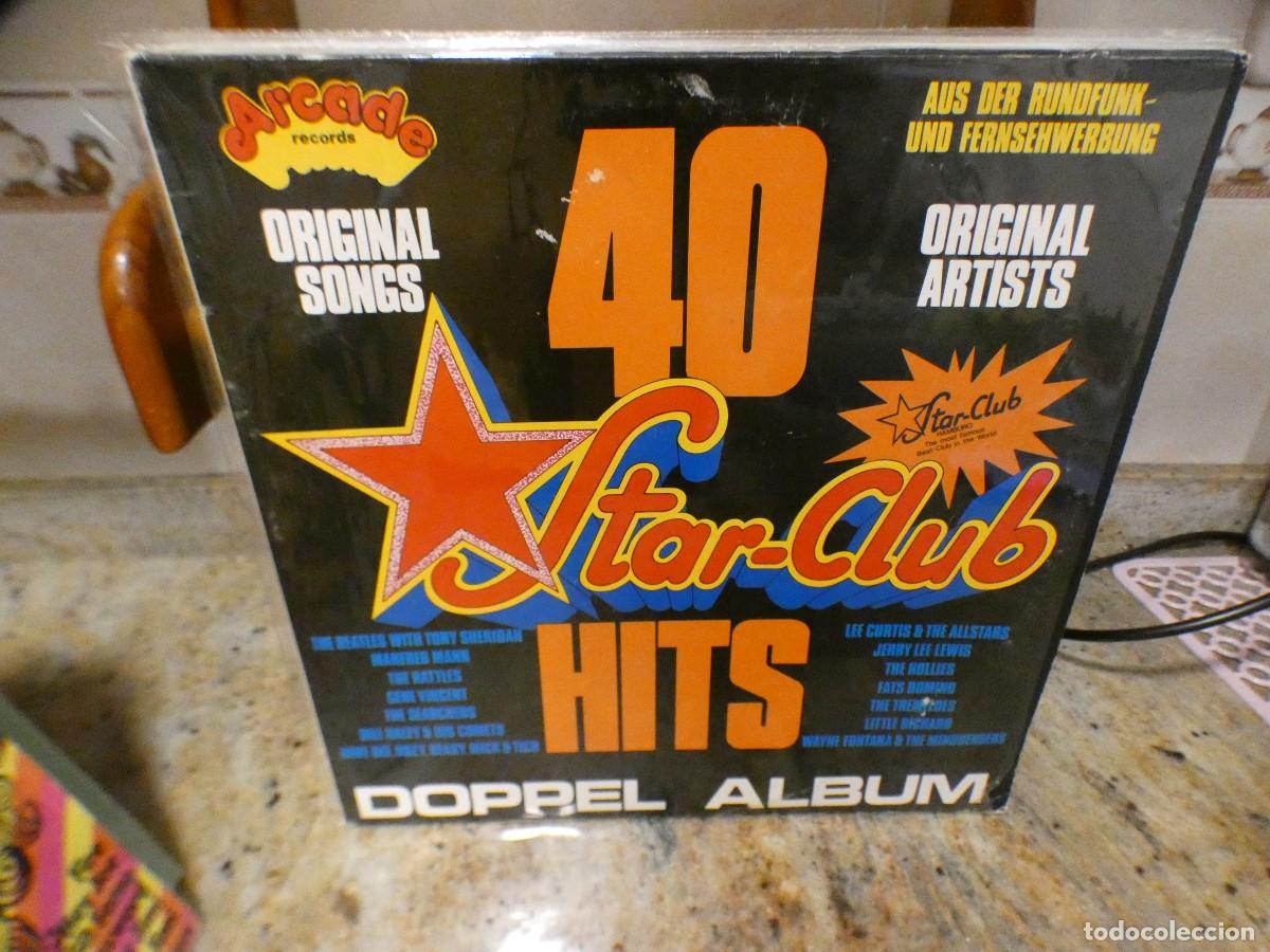 Discos de vinilo: ARKANSAS1980 pacc199 DOBLE LP 40 EXITOS DE LA MUSICA BEAT VER ARTISTAS EN TAPA