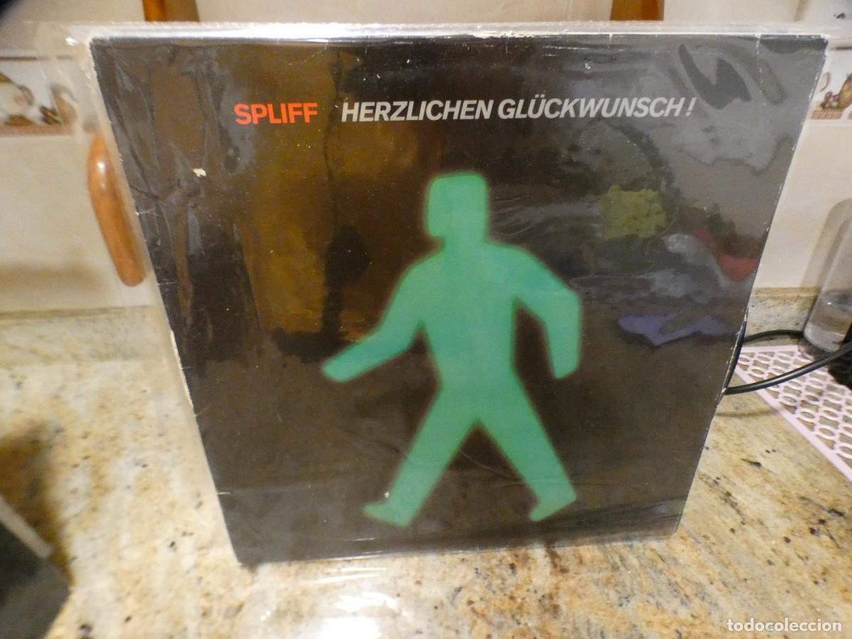 Discos de vinilo: ARKANSAS1980 pacc199 LP ROCK ALEMAN SPLIFF HERZLICHEN GLUCWUSCH BUEN ESTADO DE DISCO NDW